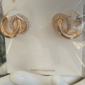 New Panacea Cache Gold and Silver Knot Earrings